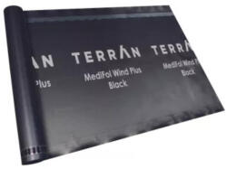 Terrán MediFol Wind Plus Black páraáteresztő tetőfólia 75m2/tekercs (15000946)
