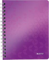 Leitz WOW A5 spirálfüzet, vonalas, lila (46390062)