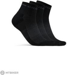 Craft CORE Dry Mid zokni, 5 pár, fekete (37-39)