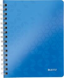 Leitz WOW A5 spirálfüzet, vonalas, kék (46390036)