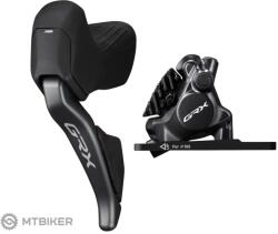 Shimano GRX Di2 ST-RX825/D-RX820 kettős szabályozású váltó/hidraulikus fék, bal, 2x12, lapos rögzítésű, tömlő. 1000 mm