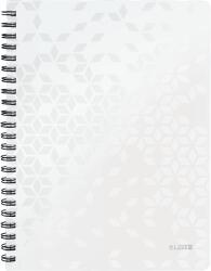 Leitz WOW A4 spirálfüzet, vonalas, fehér (46370001)