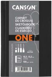 Canson One 10, 2x15, 2 cm, álló, 100 g/m2, ragasztott fehér rajzpapírfüzet (C200005567) - officedepot