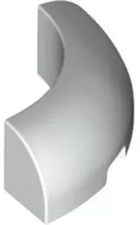 LEGO® 65617c1 - LEGO fehér kocka, kerek 3 x 3 x 1 méretű lekerekített sarok, bütyök nélkül (65617c1)