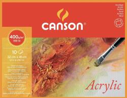 Canson Acrylique Cold Pressed Vázlatfüzet 41 x 32 cm 400 g Natural White (C200807409)
