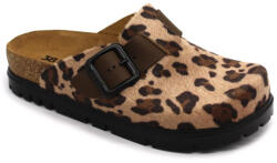  0Ft kiszállítás! Leon Comfortstep 6003 barna női bőr klumpa 36-40- Birkenstockhoz hasonlatos talppal