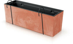 Prosperplast Urbi Case Beton Hatású Balkonláda Terrakotta 58 cm, 5db-os csomag (DUC600EW-R624)