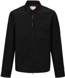 Firetrap Риза с дълъг ръкав Firetrap Men's Essential Cotton Long Sleeve Zip Overshirt - Black