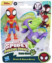 Spidey and His Amazing Friends Set figurine, Spidey and His Amazing Friends, Spidey si Goblin Raptor, G0120 Figurina