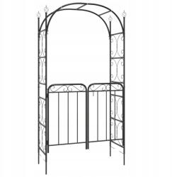 vidaXL Kerti Pergola Tréning Boltív Virágágyás Rózsák Virágok108x45x235 cm, acél (319352)