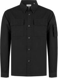 Firetrap Риза с дълъг ръкав Firetrap Men's Andor Cotton Long Sleeve Utility Overshirt - Black