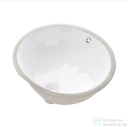INVENA PANDORA 49x40 cm-es alulról beépíthető mosdó, fehér CE-26-001-W (CE-26-001-W)