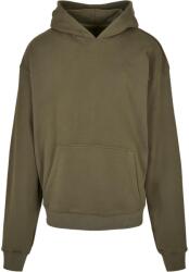 Build Your Brand Unisex felnőtt pamut ultra nehézsúlyú boxy kapucnis pulóver 4XL zöld