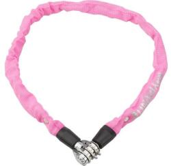 Kryptonite Keeper 465 Combo integrált számkombinációs láncos lakat, 65 cm x 4 mm, rózsaszín