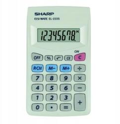 Sharp Számológép EL-233S fehér zsebes 8 férőhelyes (SH-EL233S)