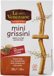 Grissini gluténmentes kenyérrudak szezámmaggal és Chia Le Veneziane 250g (8009915008912)