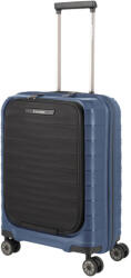 Travelite Mooby kék 4 kerekű első zsebes kabinbőrönd (76846-20)
