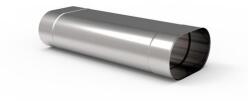 Kominus Ovális 500 mm-es kémény béléscső 0, 8 mm-es saválló anyagból (110X185) (KOMBCSOF1)