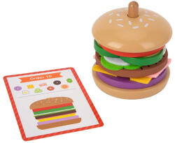 Tooky Toy Hamburger készítő fa játék szett