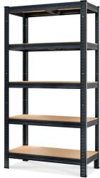 Jurhan HEAVY nagy teherbírású polc, max 875kg, 90x40x180cm, fekete Jurhan
