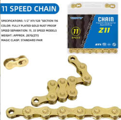  Lánc 11 Speed Toopre 1/2x11/128x116 Gold