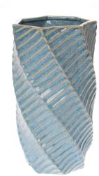 Ella Home Ro Vaza Spiral, Ceramica, Albastru, 23 cm ComfortTravel Luggage (2532)