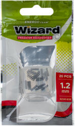 WIZARD drótelőke rögzítő cső 1.4x1.8x8mm 20db/cs fényes fekete (82340-818)