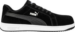 PUMA Iconic Black Low S1PL ESD FO HRO SR munkavédelmi cipő (PUM-640010-48)