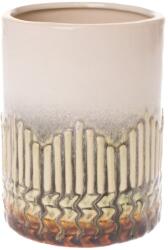 Ella Home Ro Vaza Degrade Line, Ceramica, Crem, 13 cm ComfortTravel Luggage (2530)