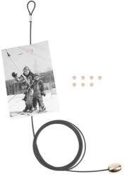 Kikkerland MH35-BK 8db mágneses fekete fényképtartó huzal (MH35-BK) - mystock