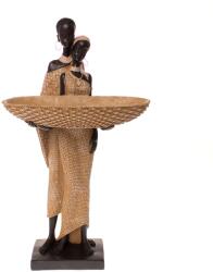 Ella Home Ro Statueta African Couple, Rasina, Negru, 37 cm ComfortTravel Luggage (2556)