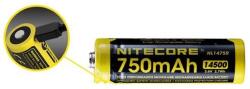 NITECORE Kellék Akkumulátor 14500 NL1475R USB-s 750mAh 3, 6V B1