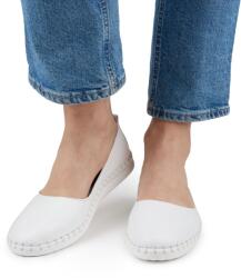 Vlnka Melisa női bőr balerina, fehér felnőtt cipő méret 40
