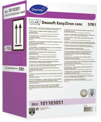 CLAX Deosoft Easy2Iron conc 57B1 prémium minőségű, vasaláskönnyítő hatású öblítőszer koncentrátum, szagsemlegesítő hatással Safepack kiszerelésben 10L (101103051) - mamuth