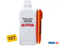 Ink-Mate Set Flacone Cerneala Ink-Mate Compatibil Canon GI41 ( 1x1000ml Magenta) + Pix Schneider si Textmarker Non Toxic