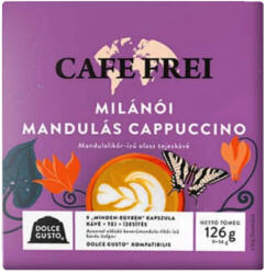 Cafe Frei Café Frei, Dolce-Gusto Milánói mandulás-cappuccino kávékapszula, 9db kapszula/dobozos kiszerelésben