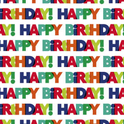 Cardex Csomagolópapír, hengeres, 70x100cm, Happy Birthday! (CRX-26663) - mesescuccok