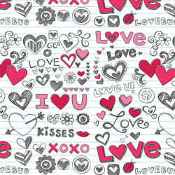 Cardex Csomagolópapír, hengeres, 70x100cm, Love, feliratok (CRX-38154) - mesescuccok