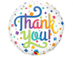 Thank You Confetti fólia lufi 46 cm (MLG267977)