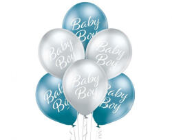 Baby Boy léggömb, lufi 6 db-os 12 inch (30cm) (MLG065084) - gyerekagynemu