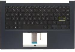 ASUS Tastatura originala Asus K413JA iluminata US cu Palmrest albastru