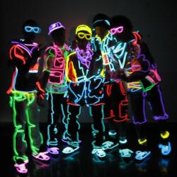 Fir neon electroluminescent EL wire 2, 3 mm pentru imbracaminte Violet