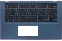 ASUS Tastatura originala Asus R424DA iluminata US cu Palmrest albastru