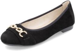 Remonte Pantofi dama eleganti, piele naturala nabuc, D0K10-02, negru