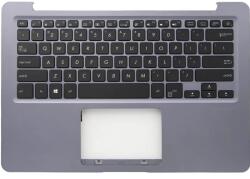 ASUS Tastatura originala Asus X411UN iluminata US cu Palmrest gri