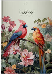 Shkolyaryk Publishing House Jegyzetfüzet, A4, vonalas, 80 lap, keményfedeles, SHKOLYARYK "Passion (A4-IC-080-7034L)