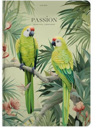 Shkolyaryk Publishing House Jegyzetfüzet, A4, kockás, 80 lap, keményfedeles, SHKOLYARYK "Live with Passion (A4-IC-080-7033K) - kreativjatek