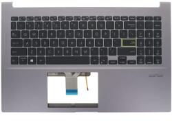 ASUS Tastatura originala Asus X521IA iluminata US cu Palmrest gri