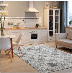 Covor Beenom cu model mandale gri-alb 1013-122 Selectează mărime: 080 X 150