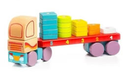 Cubika Fa kamion fakockákkal - 32 cm